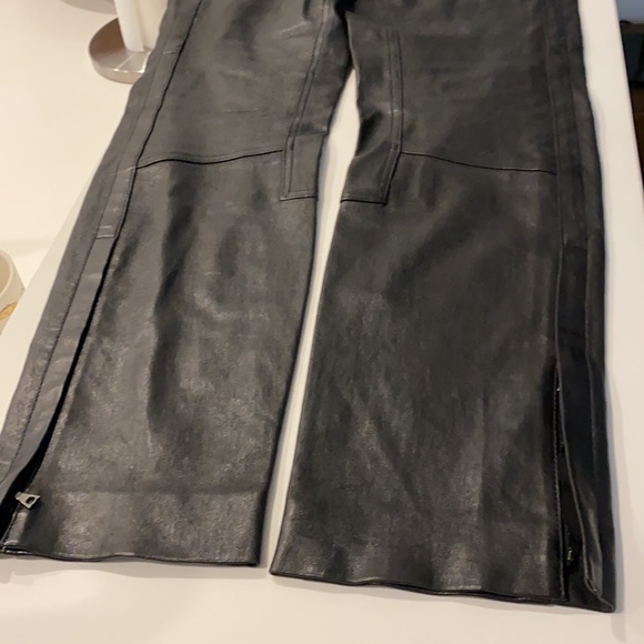 Theory Bristol Leather Pants - Size 8 - Picture 11 of 16